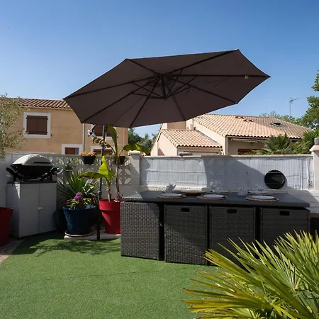 Vias-plage - Climatisee De 65m2 A 600m De La Villa Vias
